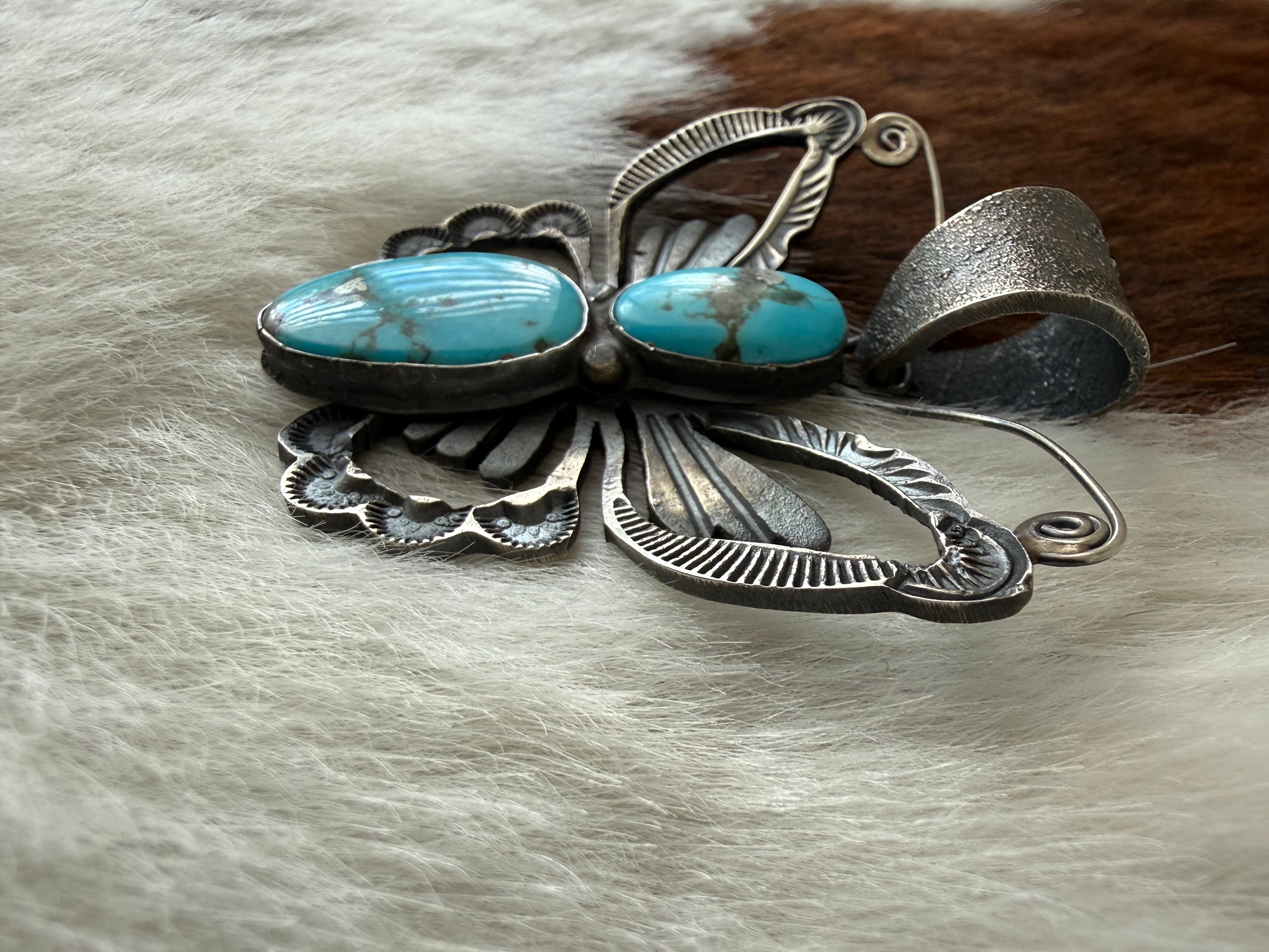 Turquoise Butterfly Pendant