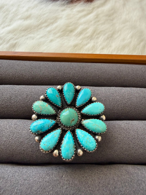Cluster Turquoise Ring