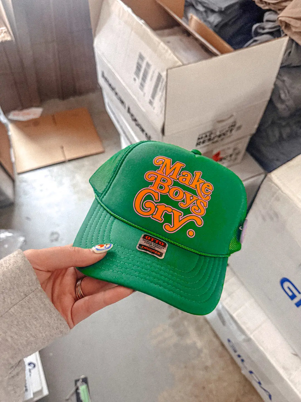 Underground Original Design: Make Boys Cry Trucker Hat