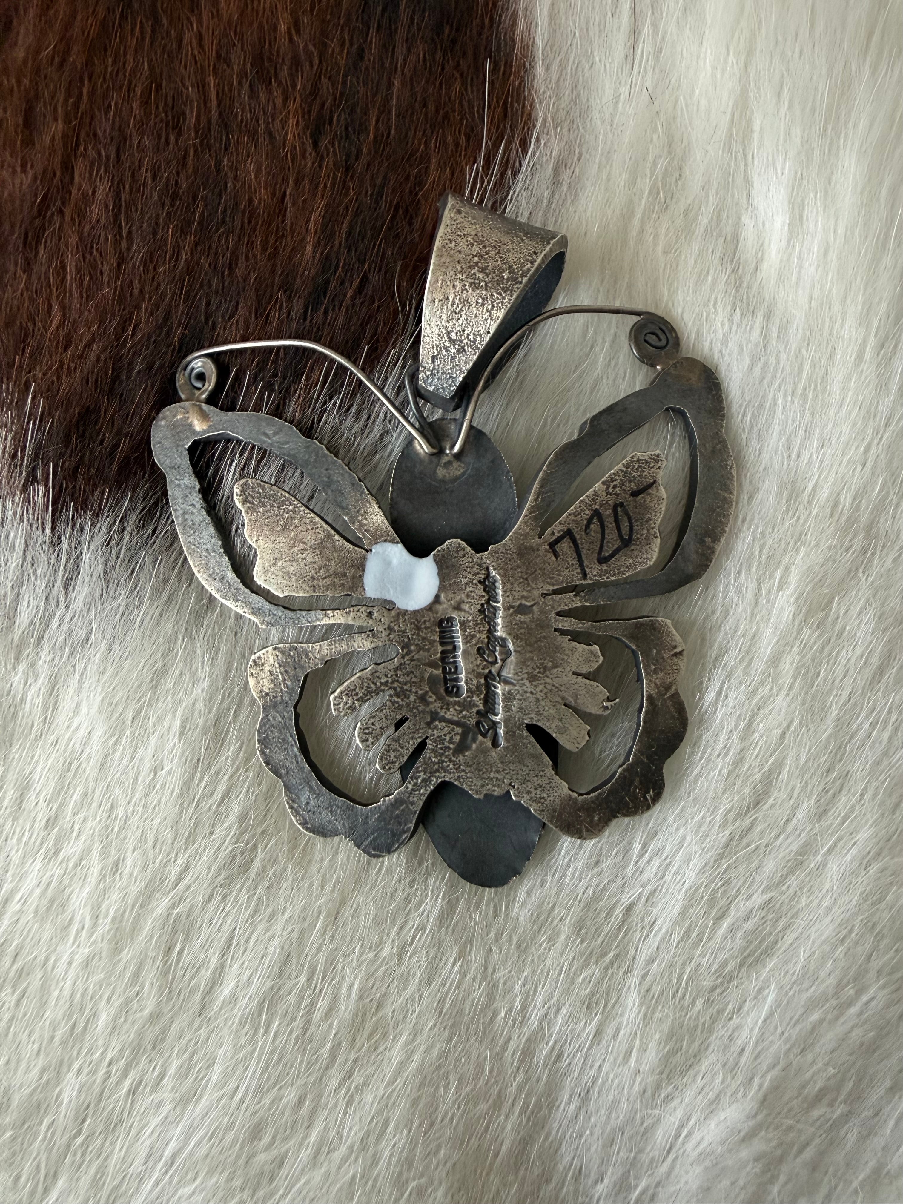 Turquoise Butterfly Pendant