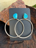 Blue ridge Turquoise Hoops