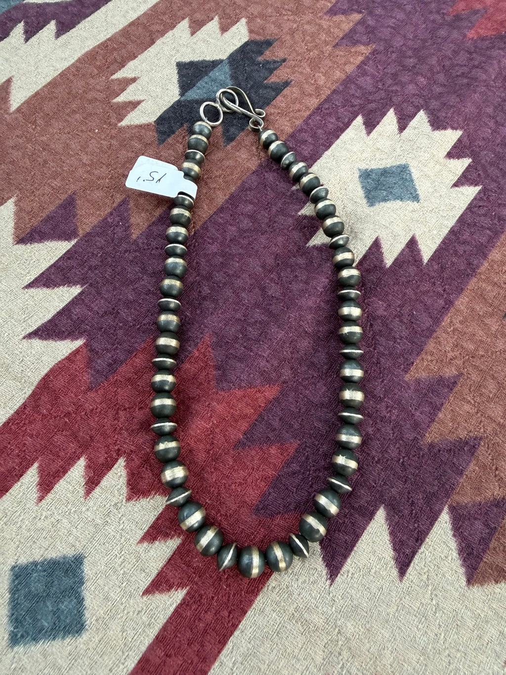 Handmade saucer & pearl necklace