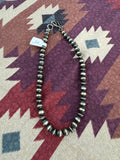 Handmade saucer & pearl necklace