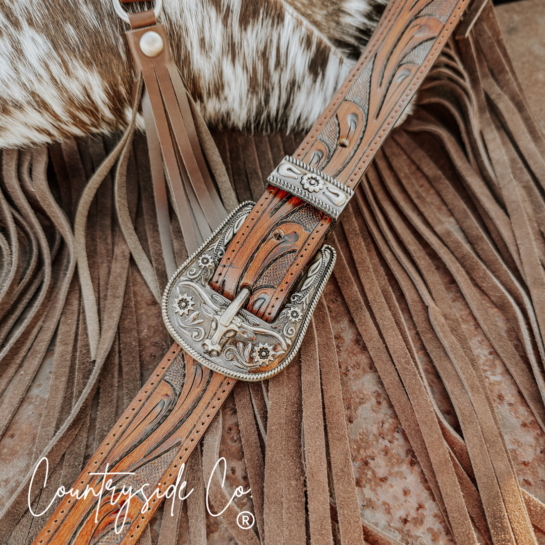 Fort Worth Cowhide Crossbody