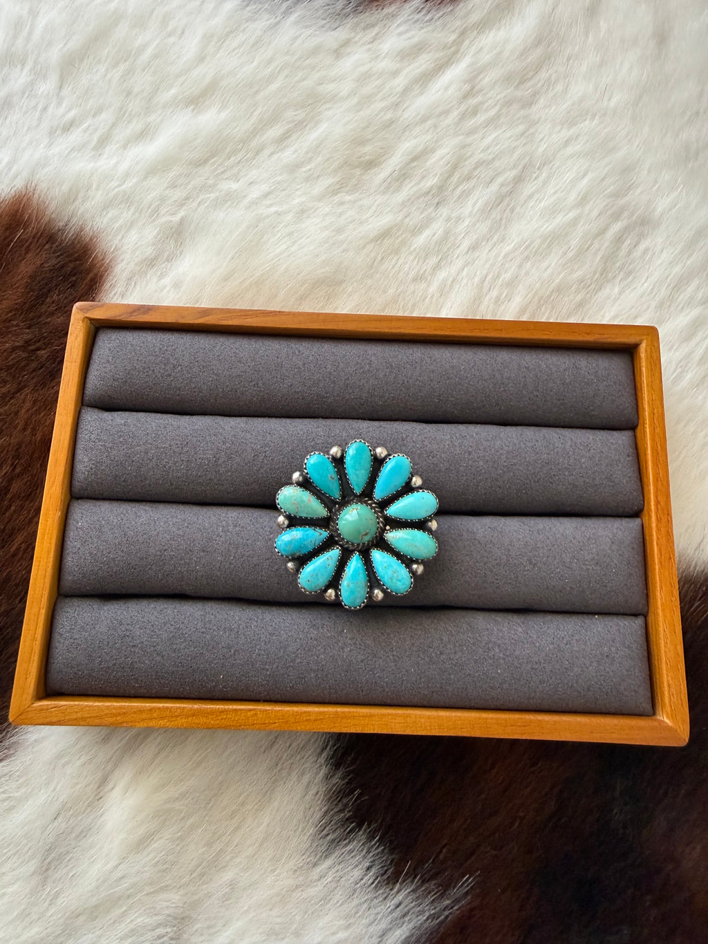 Cluster Turquoise Ring