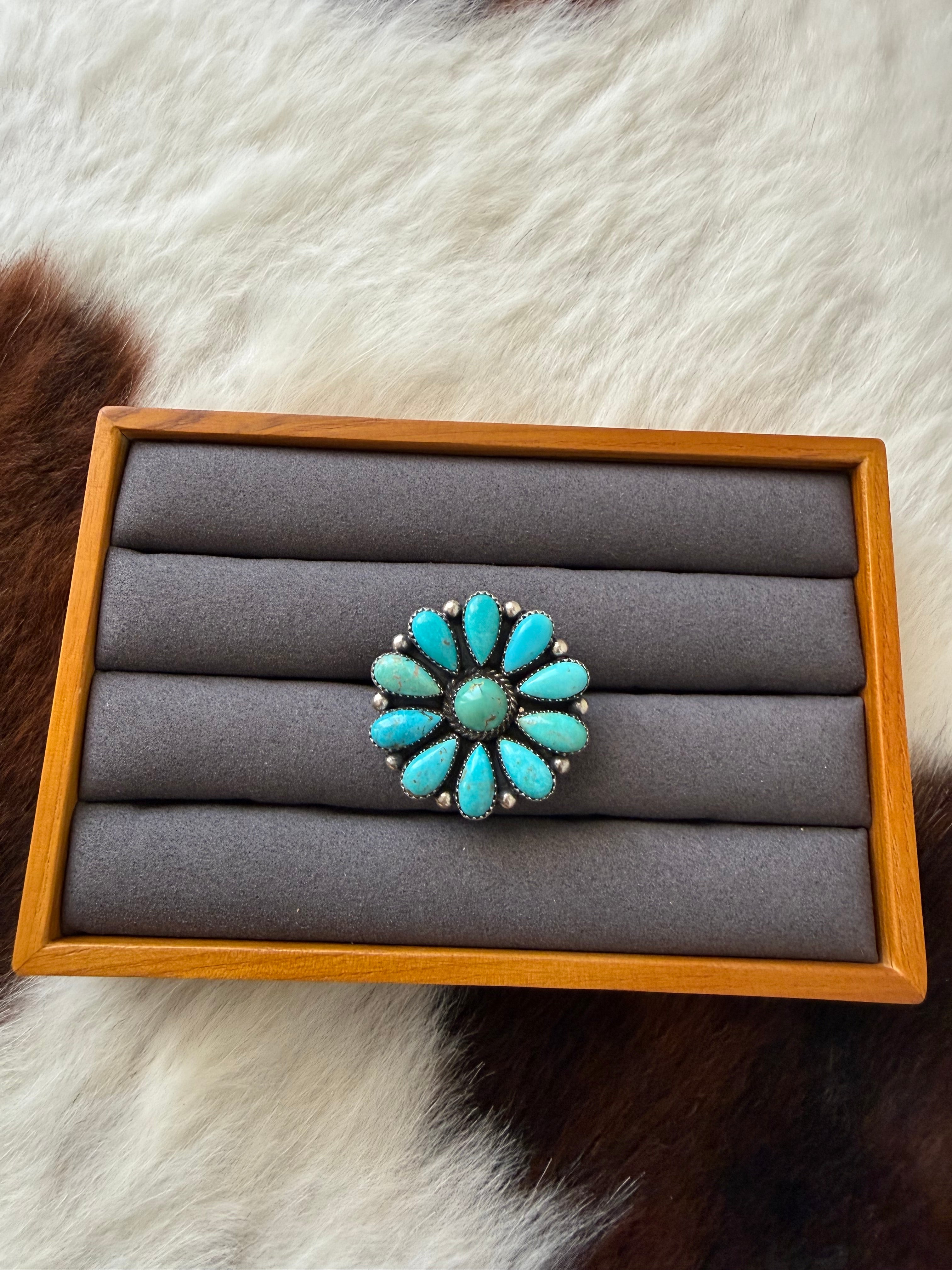 Cluster Turquoise Ring