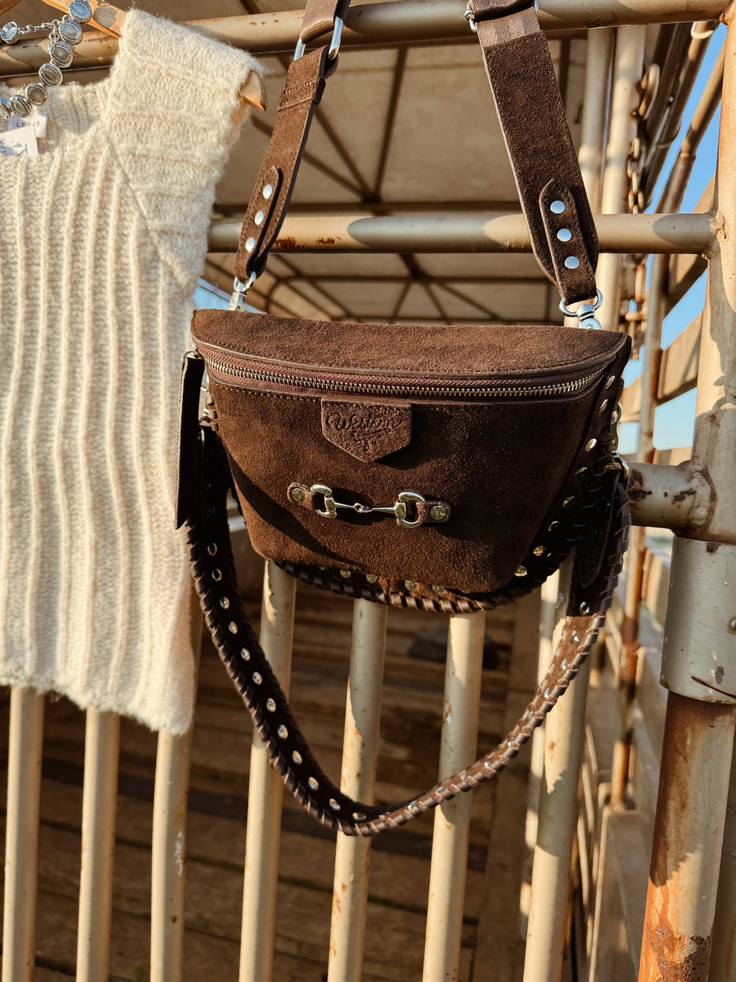 The Western + Co. Lil’ Bit Bum Bag in Bay