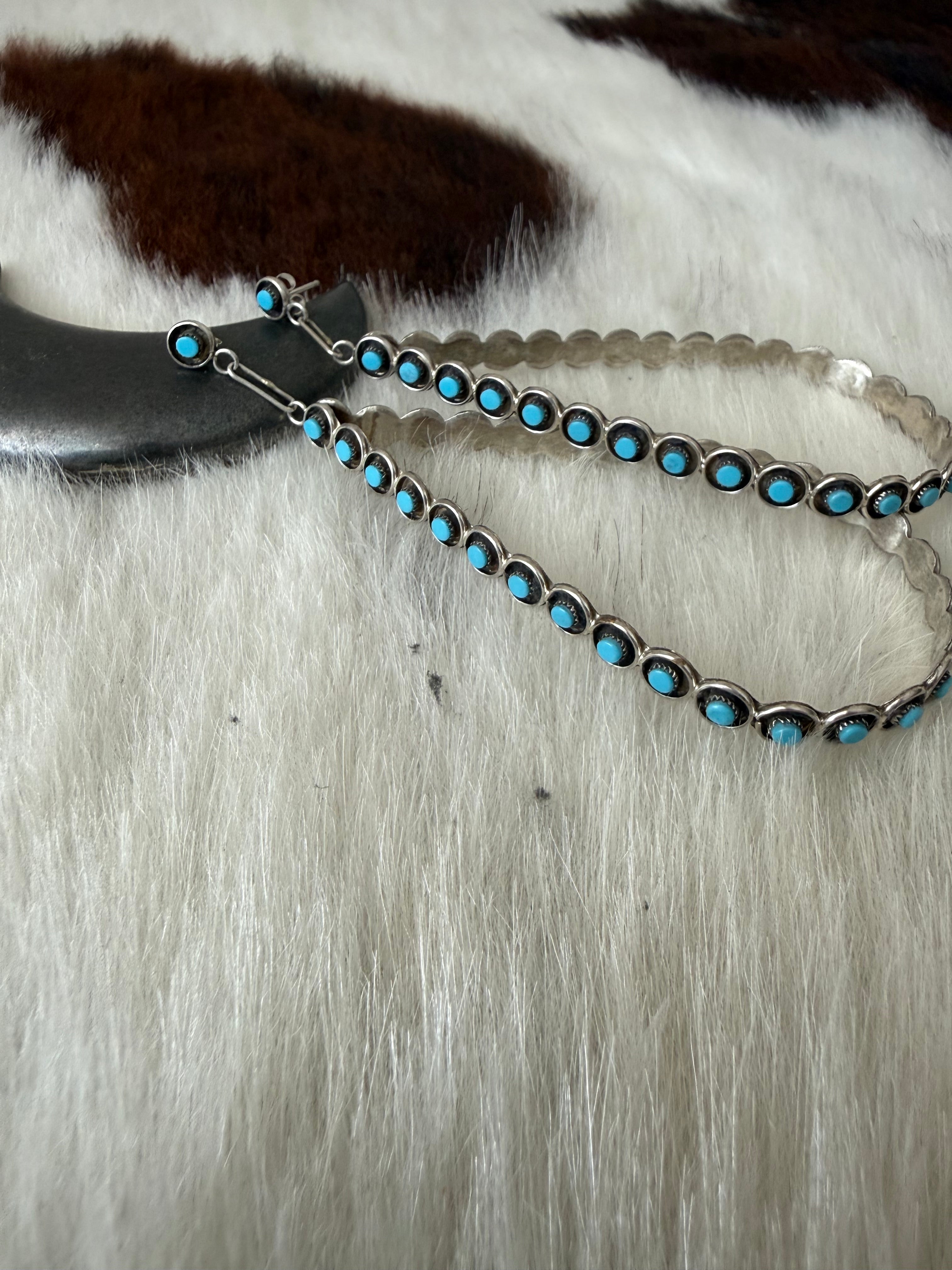 Zuni teardrop Hoops