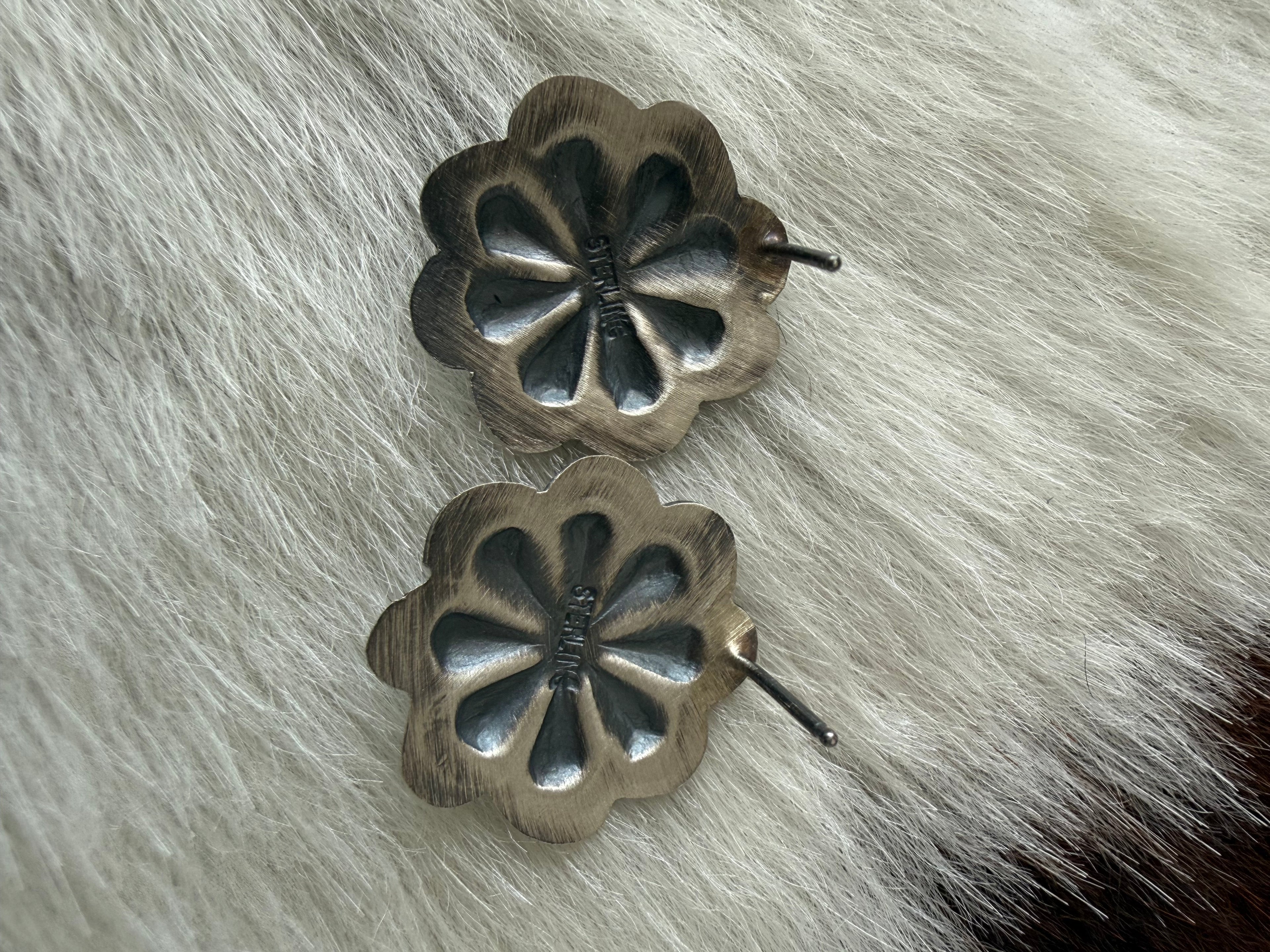 Coral Concho Earrings