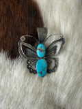 Turquoise Butterfly Pendant