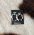 Sterling Silver & Turquoise Naja Earrings
