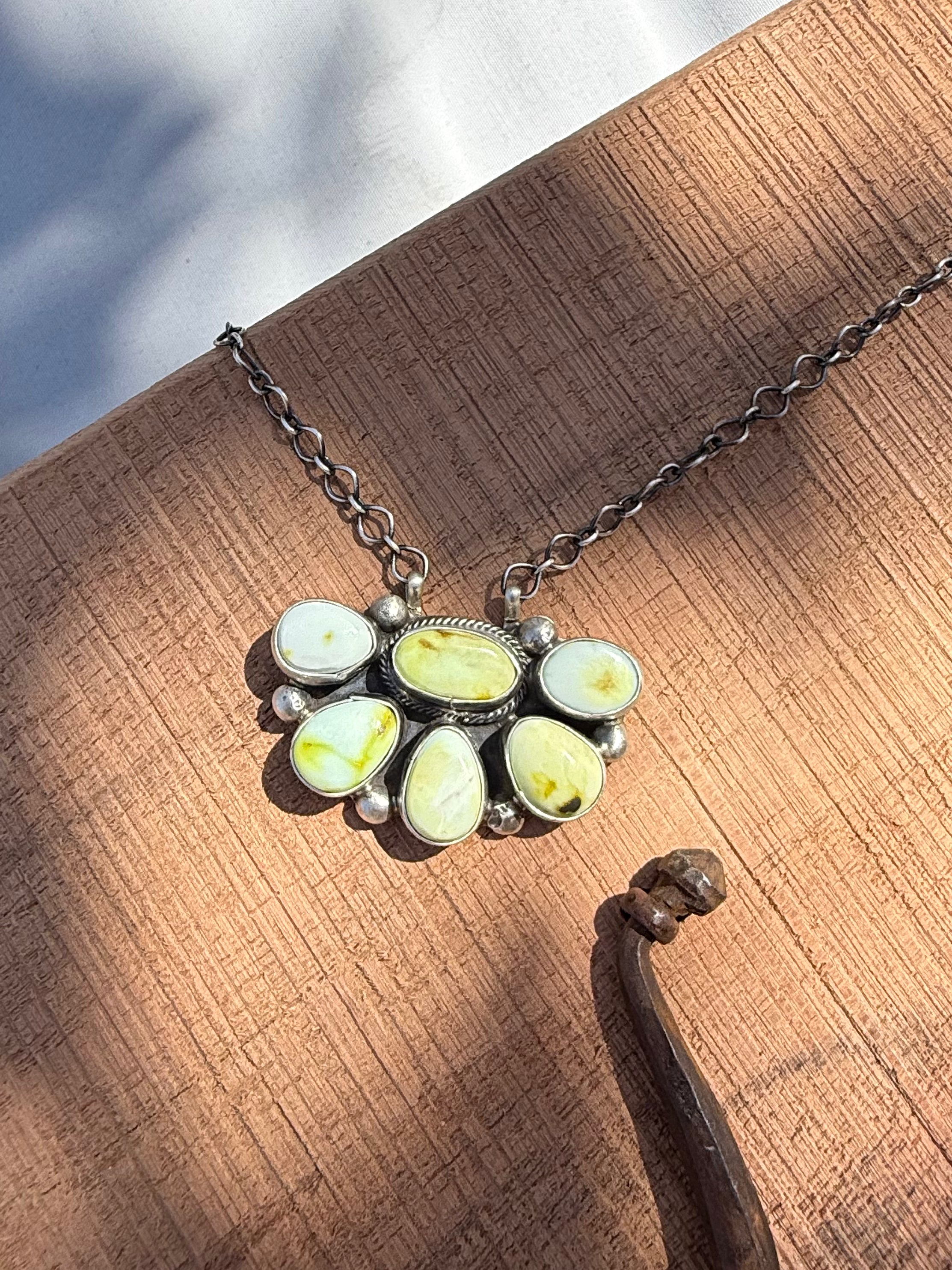 Palomino Half Cluster Necklace