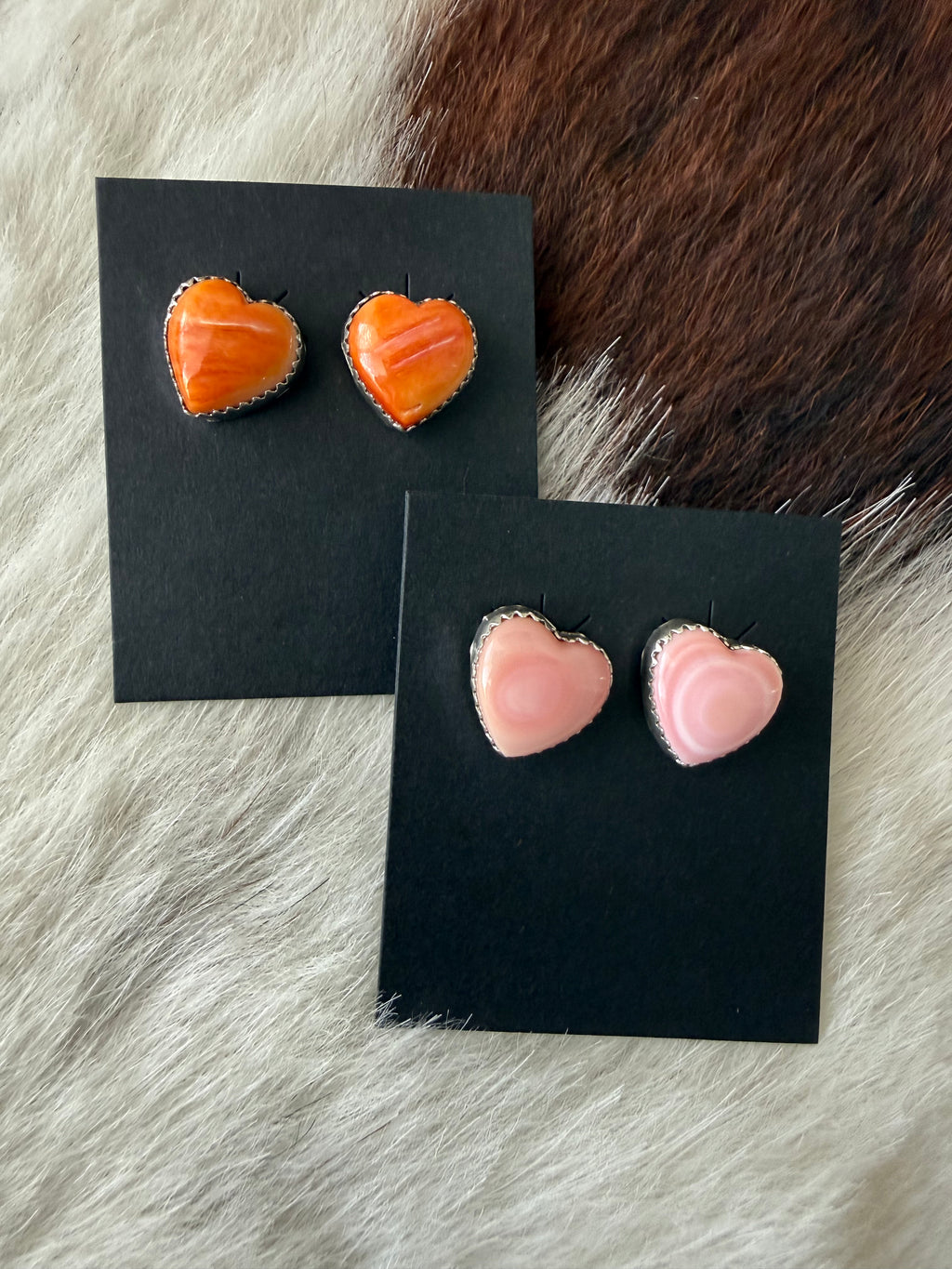 Heart studs