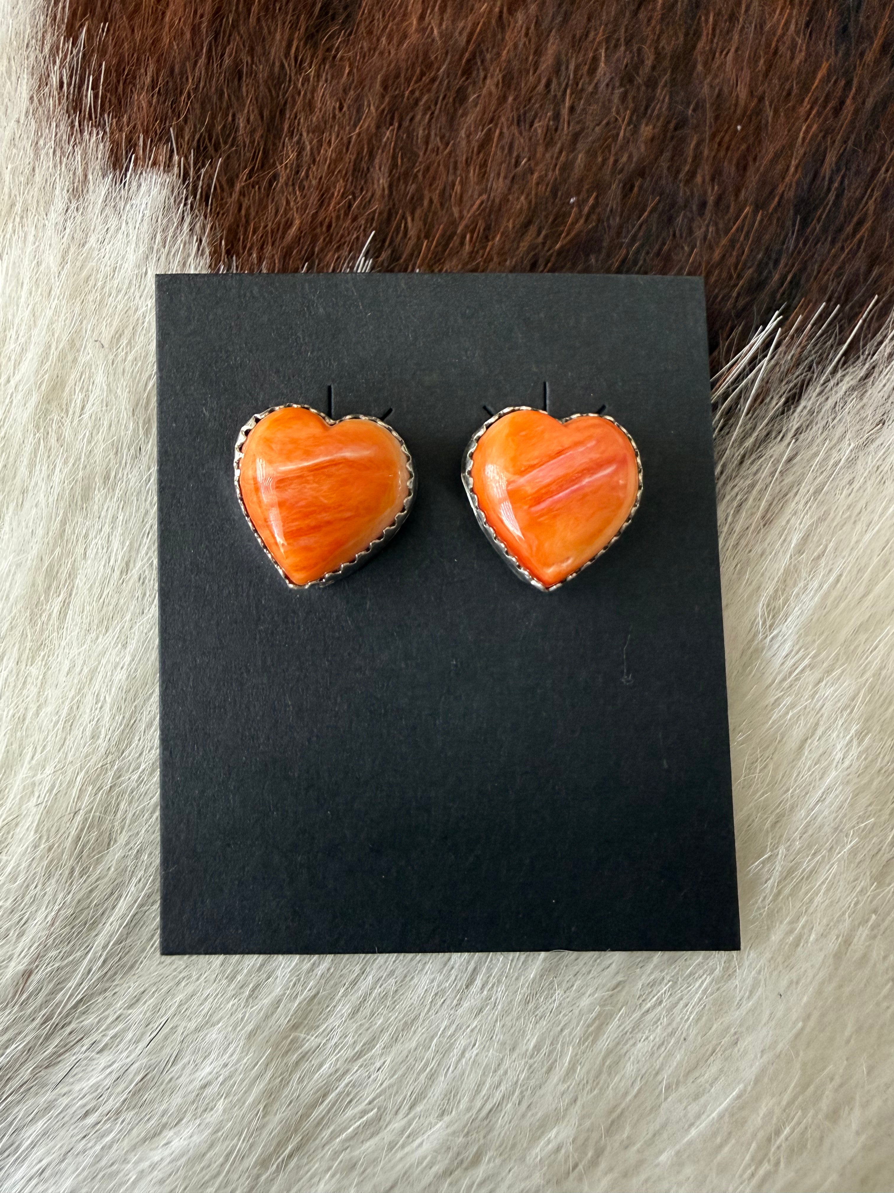 Heart studs