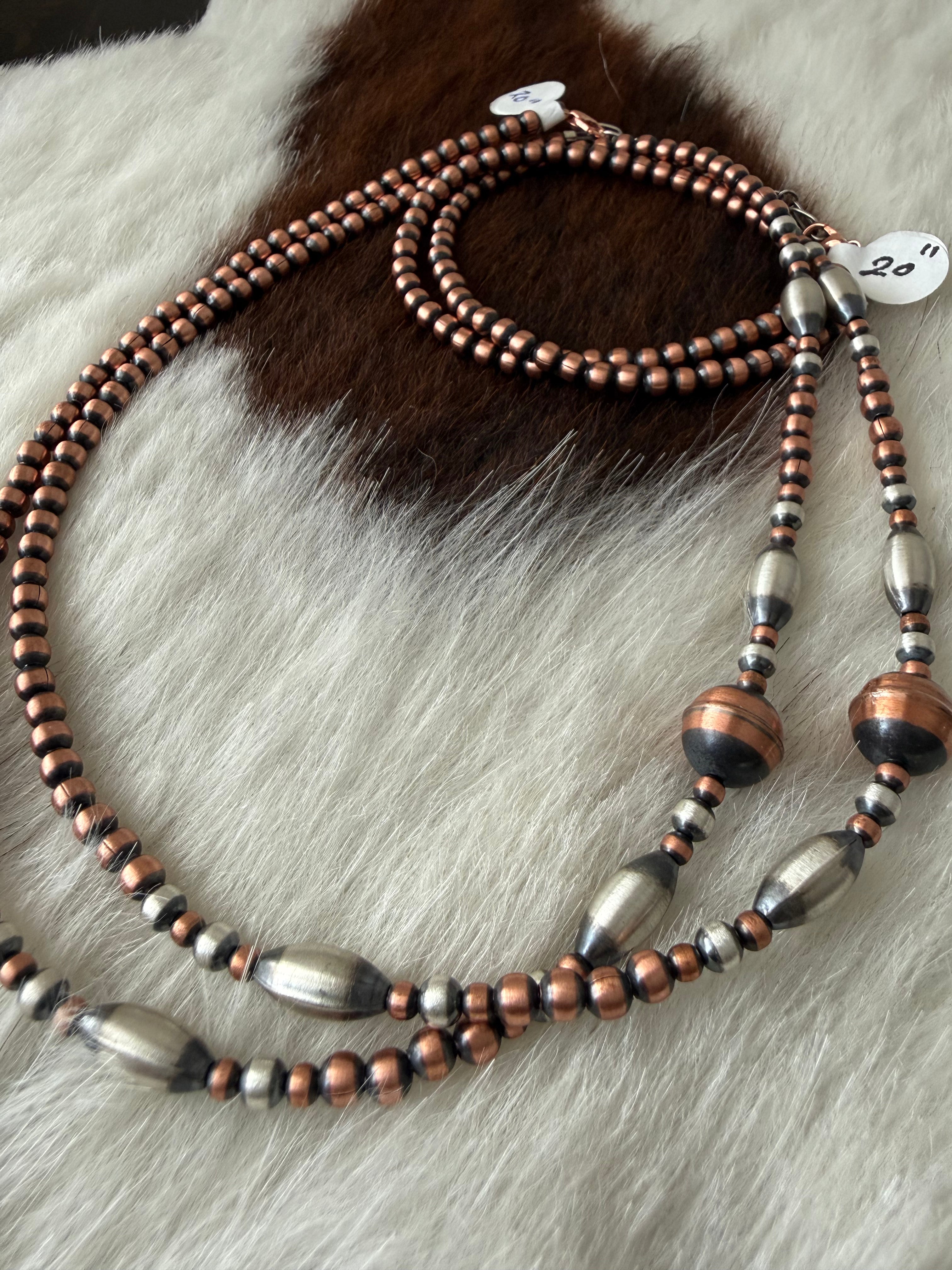 Copper and Silver Pearls