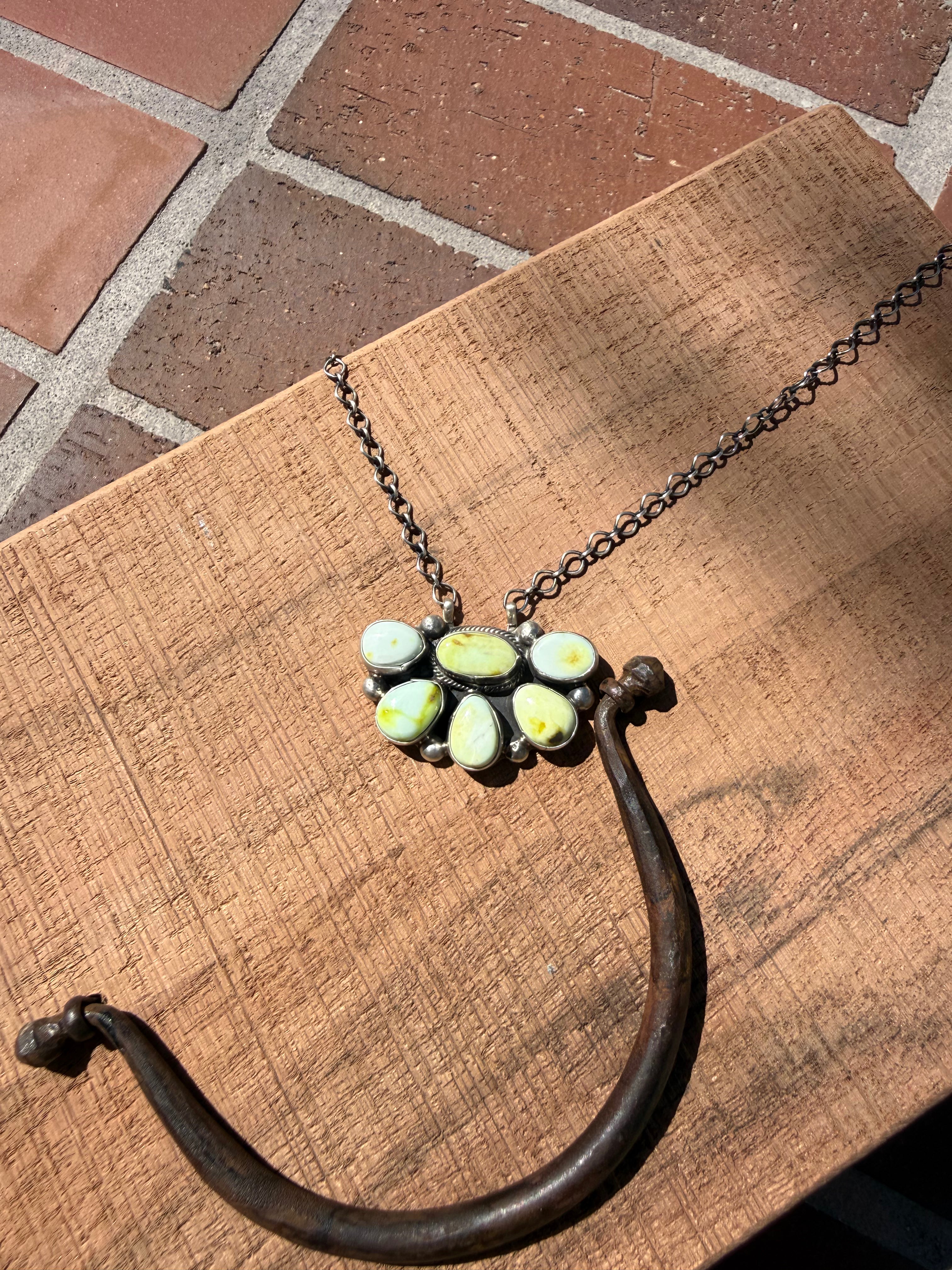 Palomino Half Cluster Necklace