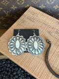 Mother of pearl concho earrings
