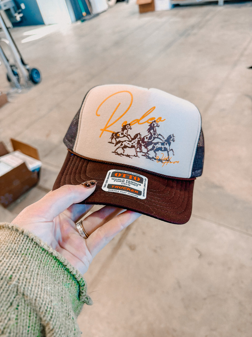 Underground Original Design: Wild Horses Rodeo, Western Trucker Hat
