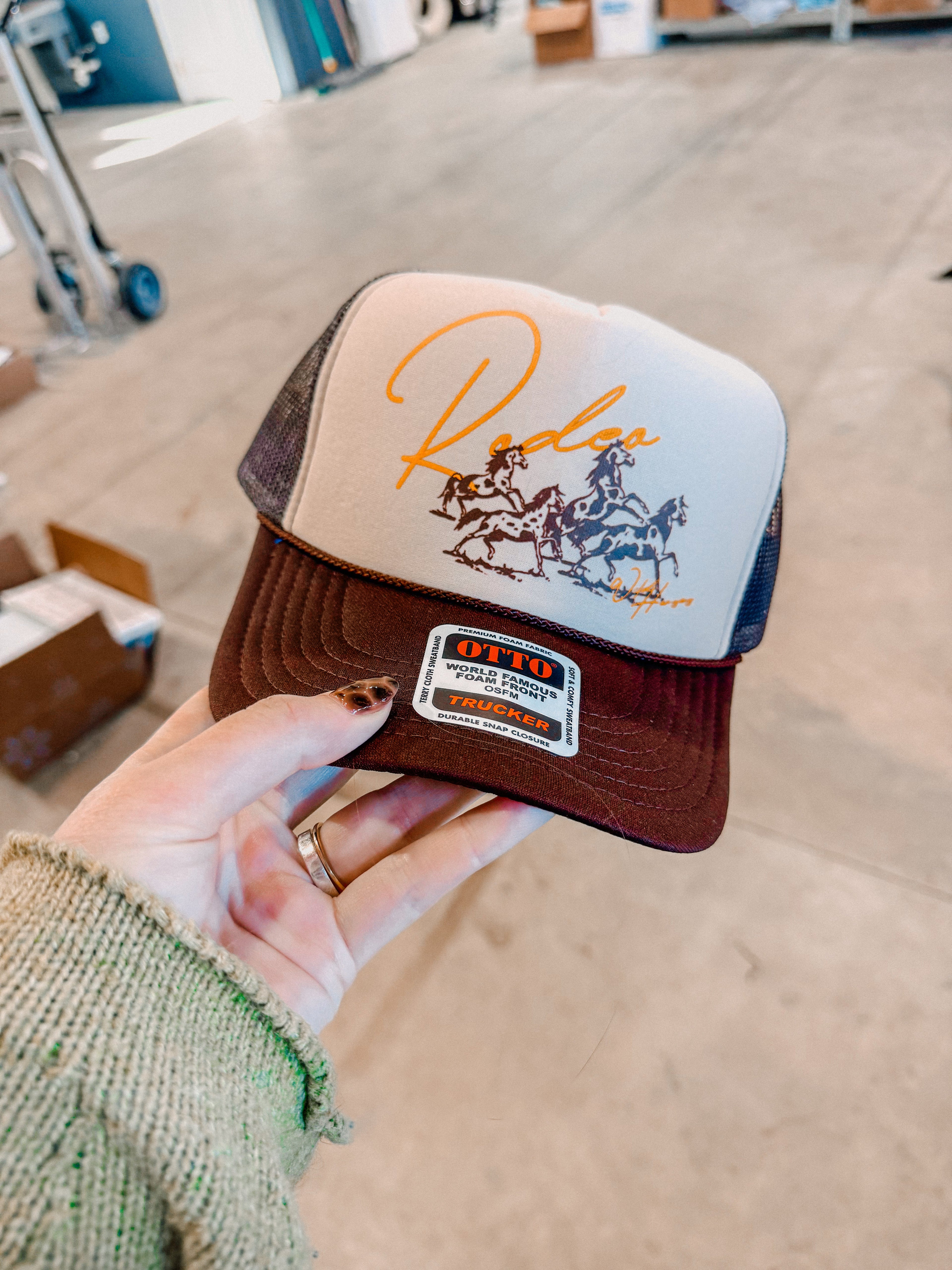 Underground Original Design: Wild Horses Rodeo, Western Trucker Hat