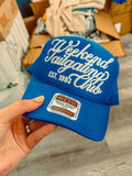 Underground Original Design: Weekend Tailgating Club (White) 90's College Trucker Hat