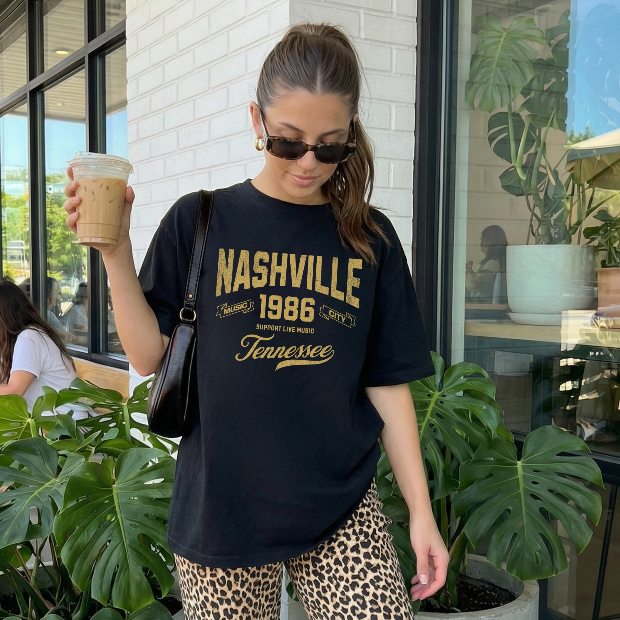 Nashville Tennessee Graphic Tee | Vintage Nashville Shirt | Country Music Tee | Nashville Outfit | Concert Graphic Tee Women
