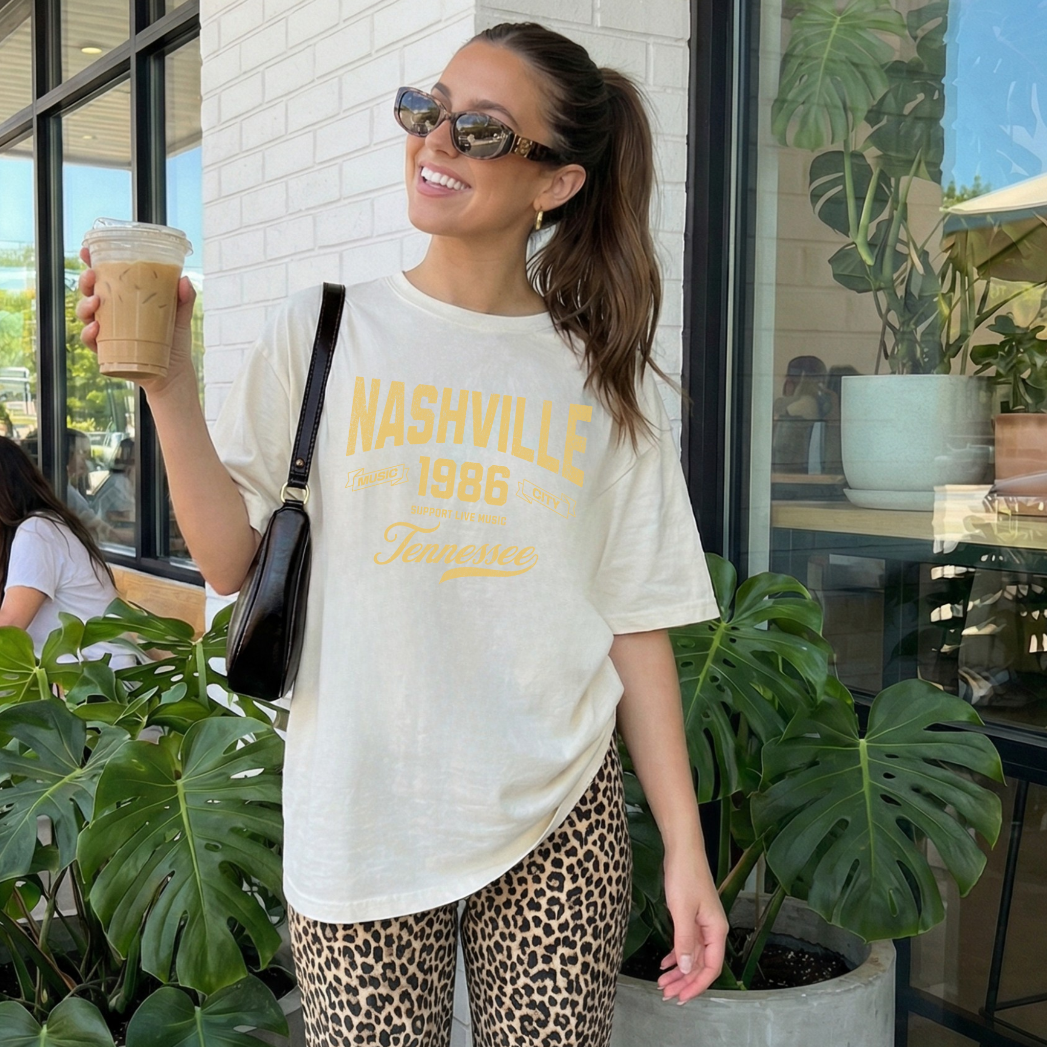 Nashville Tennessee Graphic Tee | Vintage Nashville Shirt | Country Music Tee | Nashville Outfit | Concert Graphic Tee Women